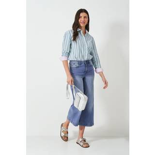 Crew Clothing Crew Clothing Company Blue Relaxed Leg Crop Jeans