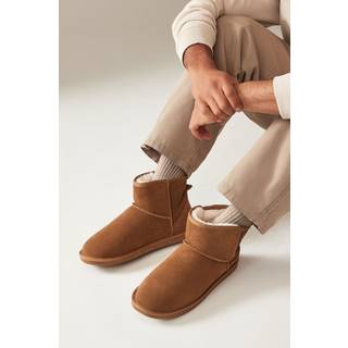 Next Signature Suede Slipper Boots with Faux Fur LiningEU 47 (UK 12)