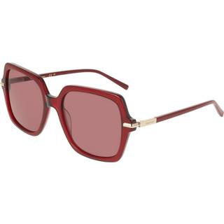 Ferragamo Kvinde SF2076S 616 Solbriller Acetat Rød Violet Firkantet Normal