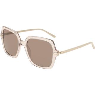Ferragamo Kvinde SF2076S 278 Solbriller Acetat Beige Brun Firkantet Normal