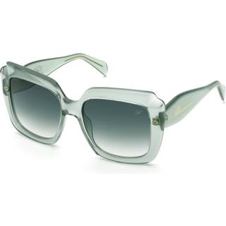 Blumarine Kvinde SBM889 0M64 Solbriller Acetat Grøn Grøn Firkantet Normal Skygge
