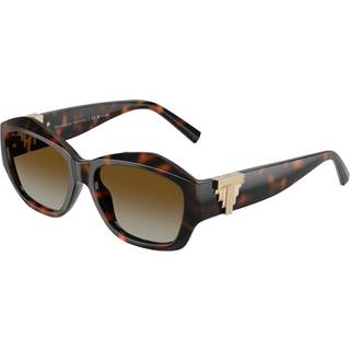 Tiffany Kvinde TF4233U 8015T5 Solbriller Injiceret Skildpadde Brun Pillow Polariseret Skygge