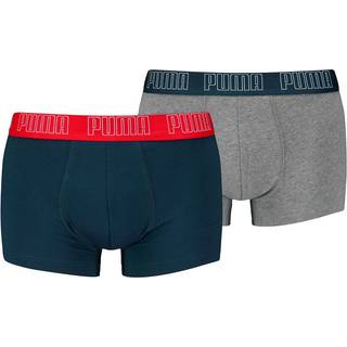 Puma 2-pak Men Everyday Trunks - Navy/Grey - Large