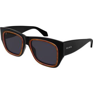 Azzedine Alaia AA0090S 004 55 Solbriller Kvinder Black - Black Brown Tortoise - 55mm