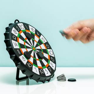 Winkee - Dartskive til kapsler - Bottle Cap Dart Board