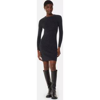 Whistles Whistles Black Annie Sparkle Short Knit Dress - 16