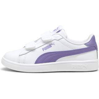 Puma Smash 3.0 Leather V Sneakers Kids, White, Size 35, Shoes - Lavender Alert - 35