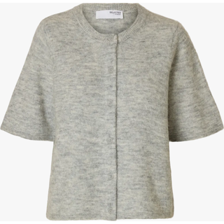SELECTED FEMME Slflulu 2/4 KNIT CARDIGAN NOOS Light Grey Melange M