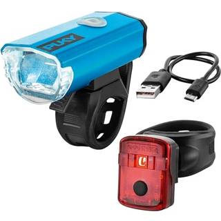 Puky Lumi cykellygter for og bag blå