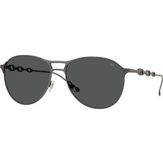 DIESEL Unisex DL1009 100987 Solbriller Metal Grå Grå Pantos Normal
