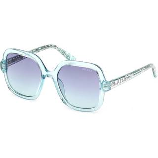 Guess Unisex GU00230 87W Solbriller Injiceret Turkis Blå Firkantet Normal