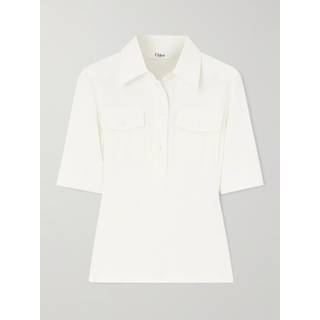 ChloÃ© Cotton polo shirt - white - L
