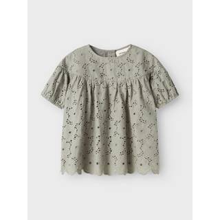 Lil' Atelier Dally ss løs skjorte - FOREST FOG