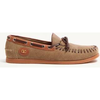 Valentino Garavani Palm Avenue suede boat shoes - beige - EU 43.5