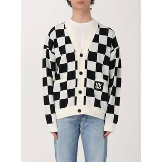 Cardigan i oversize fit med ternet mønster