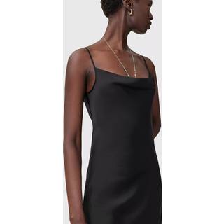 All Saints AllSaints Black Hadley Cowl Neck Midi Dress