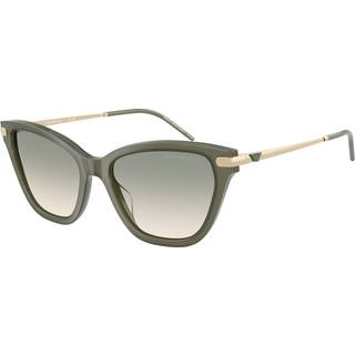 Emporio Armani Kvinde EA4251 62642C Solbriller Acetat Grøn Brun Cat Eye Normal Skygge