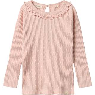 Lil Atelier Fiducia Slim Shirt med Hjerter - Peach Whip