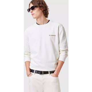 All Saints AllSaints White Underground Crew Jumper