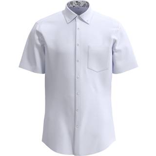 Seidensticker Herren Kurzarmhemd blau Comfort Fit