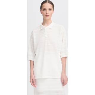 Ichi IXKNITTY Poloshirt - Hvid - Str XXL - Damer