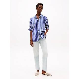 Faded High Rise Straight Ankle Jeans