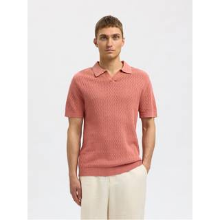 Hæklet Stil Strikket Poloshirt