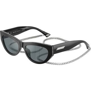 Jimmy Choo Kvinde JC5034BU 50006G Solbriller Acetat Sort Grå Cat Eye Spejlet