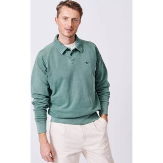 Aubin Blå Raithby Knap i halsen 100% Cotton SweatshirtMiddel