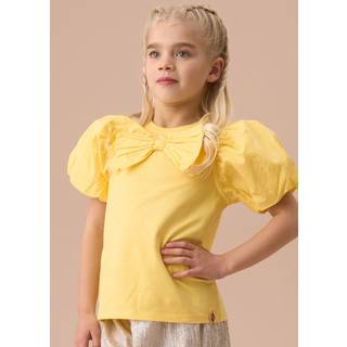 Angel & Rocket Angel & Rocket Yellow Aofie Bow T-Shirt
