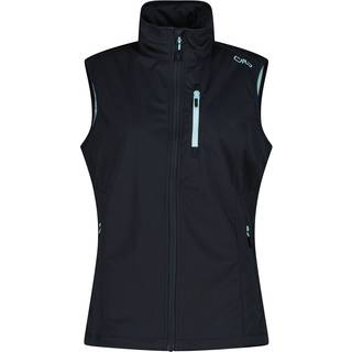CMP Women's Light Softshell Vest Softshellvest Damer størrelse 36 farve blå/sort