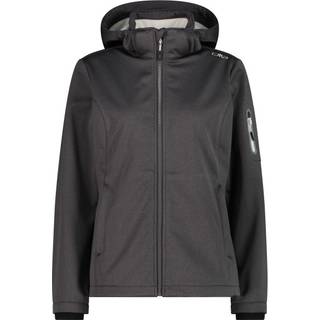 CMP Women's Jacket Zip Hood Melange Softshell Softshelljakke Damer størrelse 38 farve grå