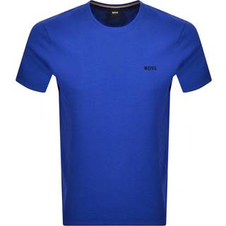 Vaffelvævet pyjamas-T-shirt med broderet logo
