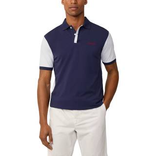 Hackett Londontil mænd. HM563416 Heritage navy classic fit polo shirt (L), Casual, Bomuld, Korte ærmer, Blå