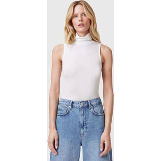 All Saints AllSaints White Bec Roll Neck Tank