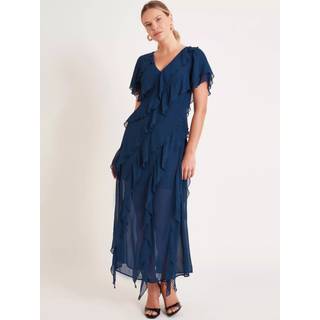 Monsoon Monsoon Renata Flæsekant Maxikjole - EU 38 (UK 10)