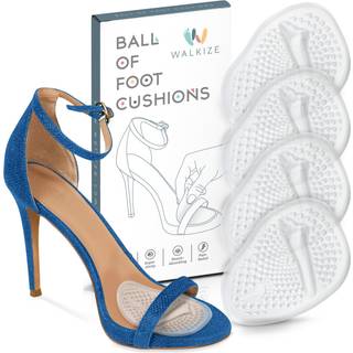Metatarsal Pads Women | Hælindsatser til kvinder | Kugle af fodpuder (2 par fodpuder) Hele dagen smertelindring og komfort En størrelse passer ti
