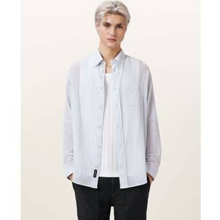 All Saints AllSaints White Holme Long Sleeve Shirt