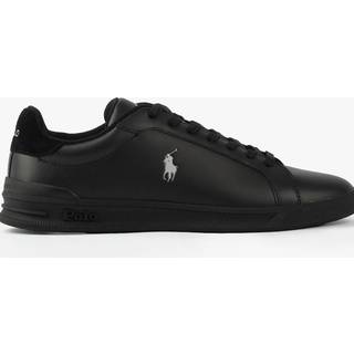 Polo Ralph Lauren Herren Sneaker schwarz Glattleder