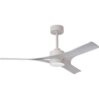 LED-loftventilator Thai hvid DC-motor støjsvag Ø 122 cm CCT