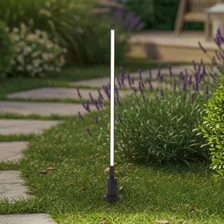 Lindby LED-gadelampe Neano, 80 cm, sort, metal, IP65