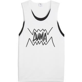 Men&#39;s Puma Jaws Core Basketball Tank, White, Size XL, Clothing - White - XL