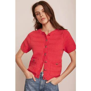 Mint Velvet Mint Velvet Red Textured Top