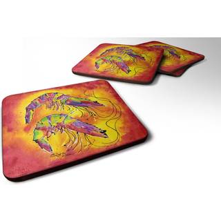 """" Caroline's Treasures 8378FC Rejer skumkaster (sæt på 4) 3.5 """" ""H x 3.5"" """" W multicolor """"