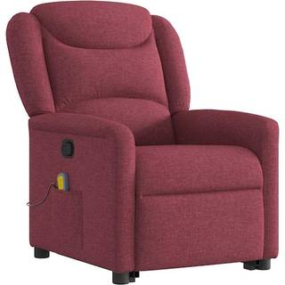 Eldrevet Lænestol Med Løftefunktion Stof Vinrød - Ja / Manuel tilbagelæningsfunktion