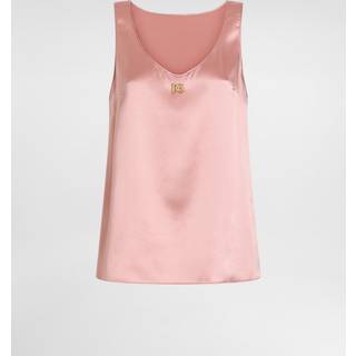 Dolce&Gabbana DG silk-blend satin top - pink - L
