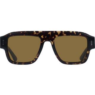 Calvin Klein Mand CK25509S 240 Solbriller Acetat Havana Brun Firkantet Normal