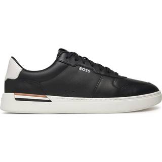 BOSS BOSS Black Clint Stripe Detail Logo Trainers