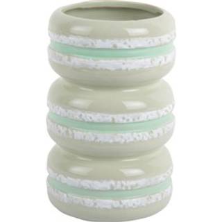 Vase Macaron Ø9,3cm keramik grøn