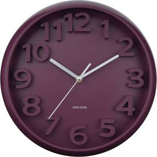 Karlsson Elevated Classic Numbers vægur Ø33,5cm lilla